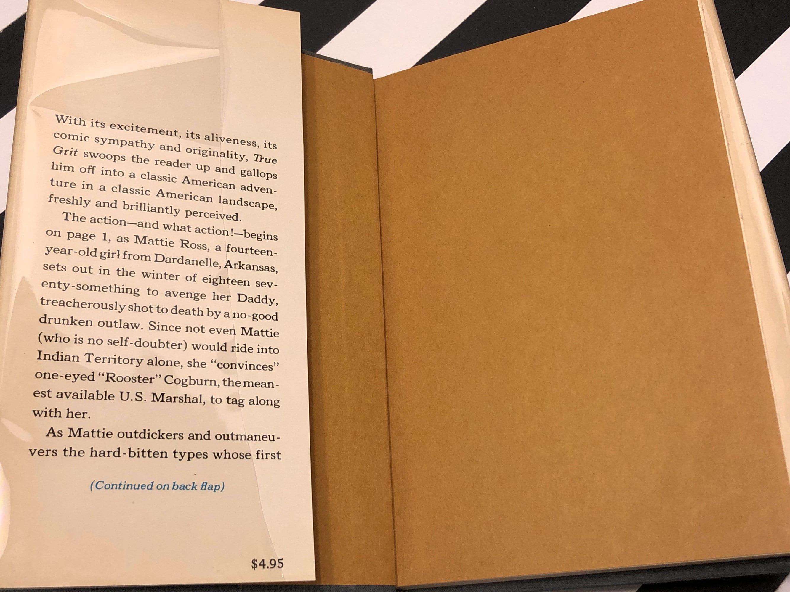 True Grit by Charles Portis (1968) hardcover book