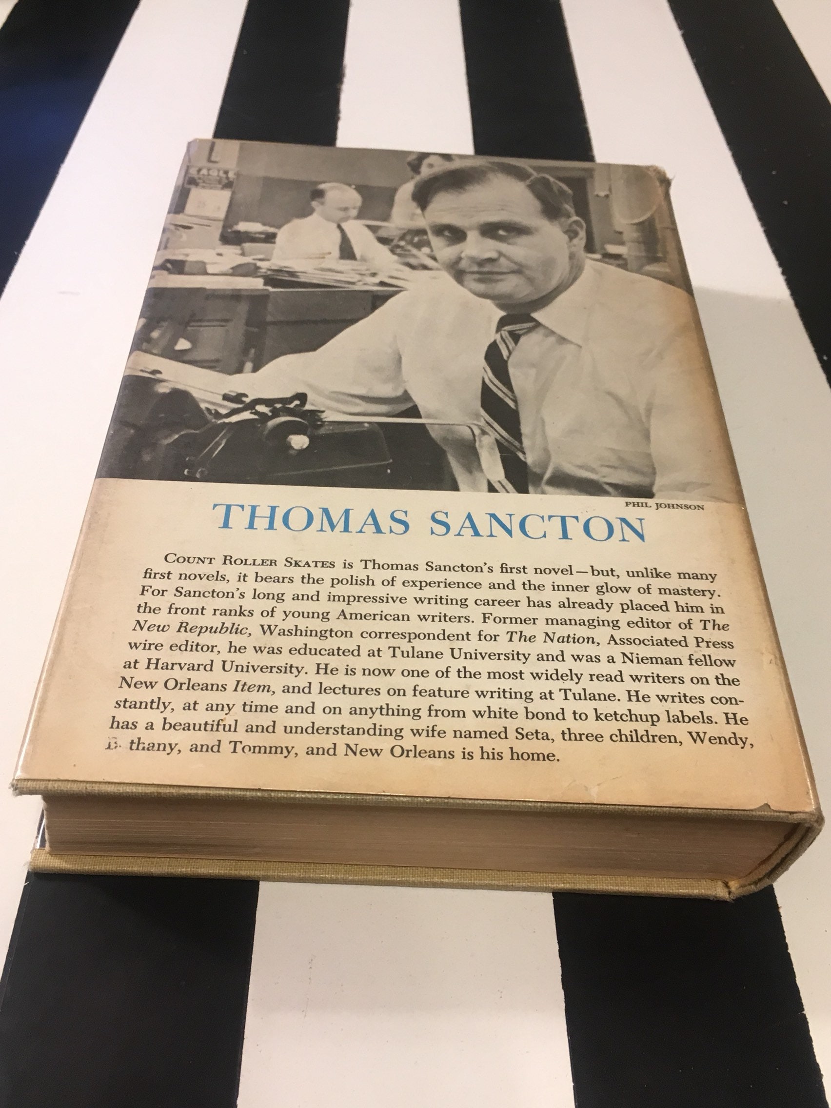 Count Roller Skates by Thomas Sancton (1956) hardcover book