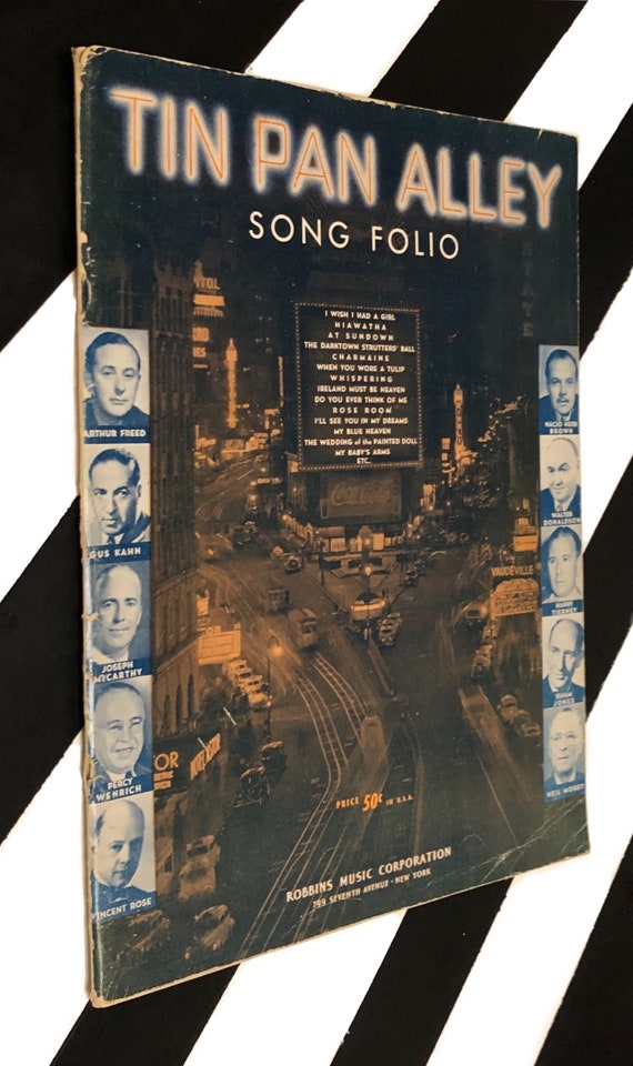 Tin Pan Alley Song Folio (1940s era) softcover song booklet