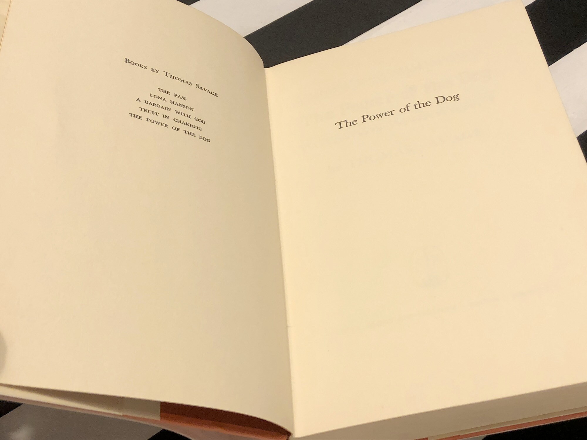 The Power Of The Dog Thomas Savage The Power of the Dog by Thomas Savage (1967) first edition book