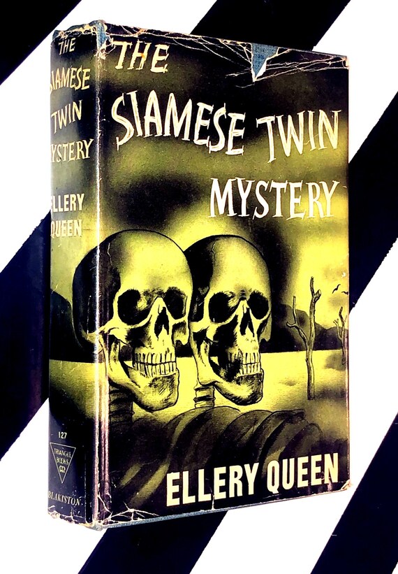 The Siamese Twin Mystery by Ellery Queen (1946) hardcover book