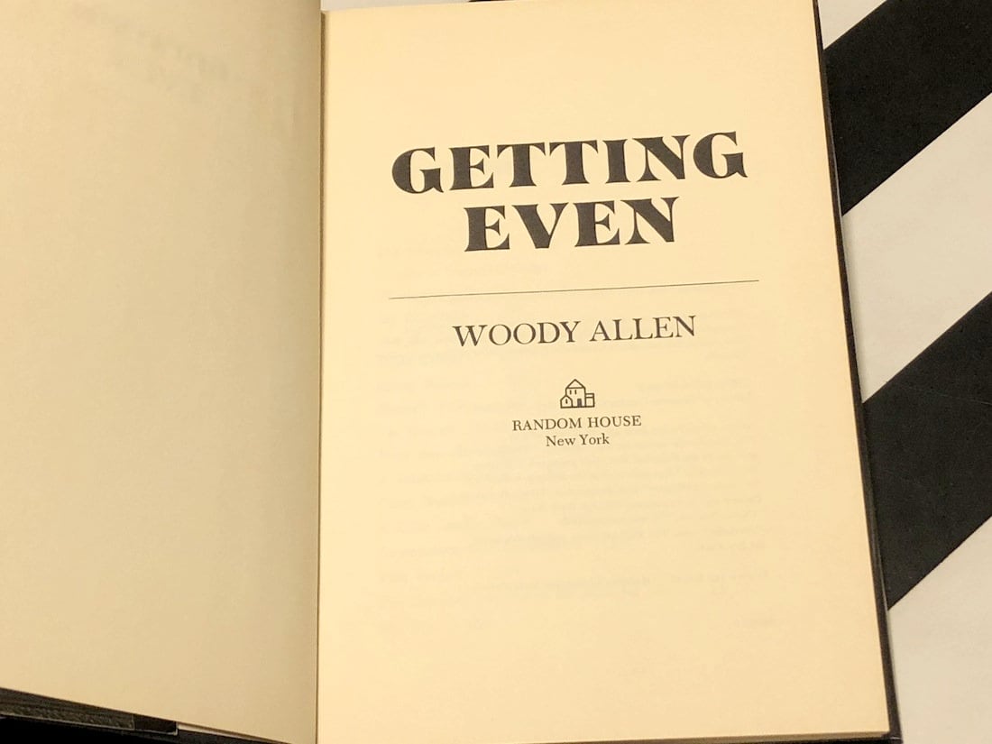 Getting Even by Woody Allen (1971) hardcover book