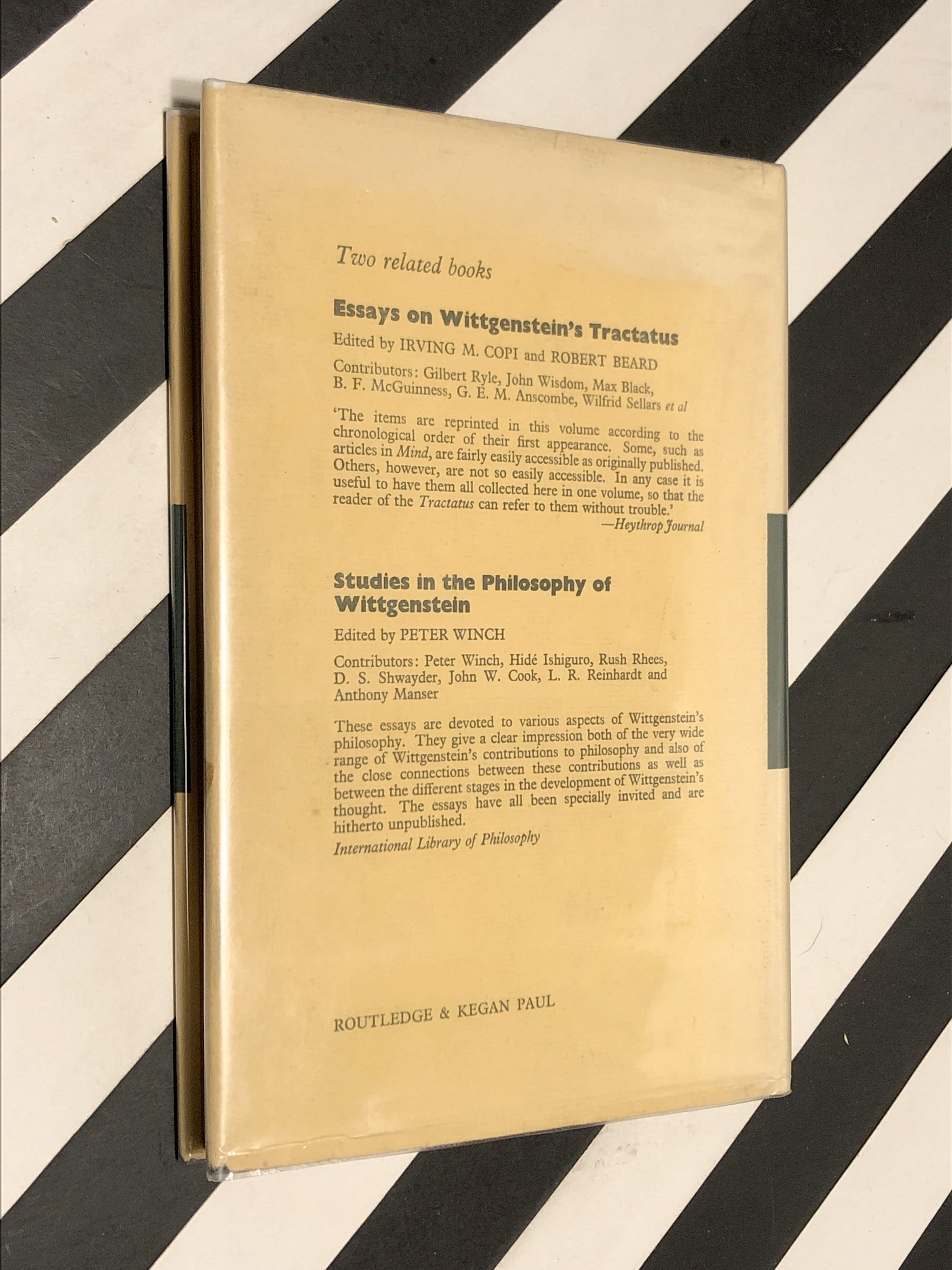 Tractatus LogicoPhilosophicus by Ludwig Wittgenstein (1922) hardcover book