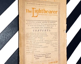 The Lightbearer edited by Coulson Turnbull (November 1907) Esoteric journal