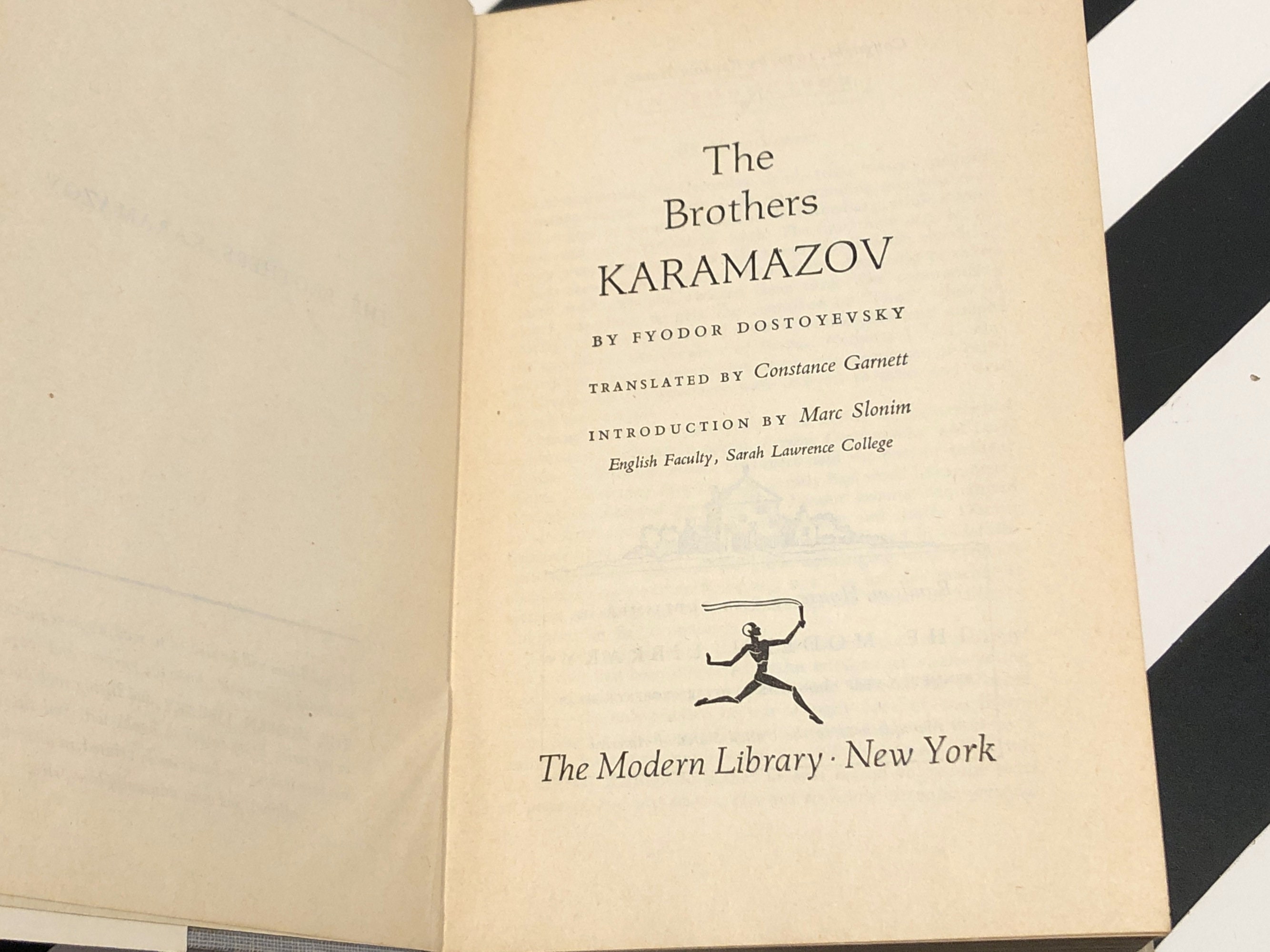 The Brothers Karamazov by Fyodor Dostoyevsky (1952) hardcover Modern