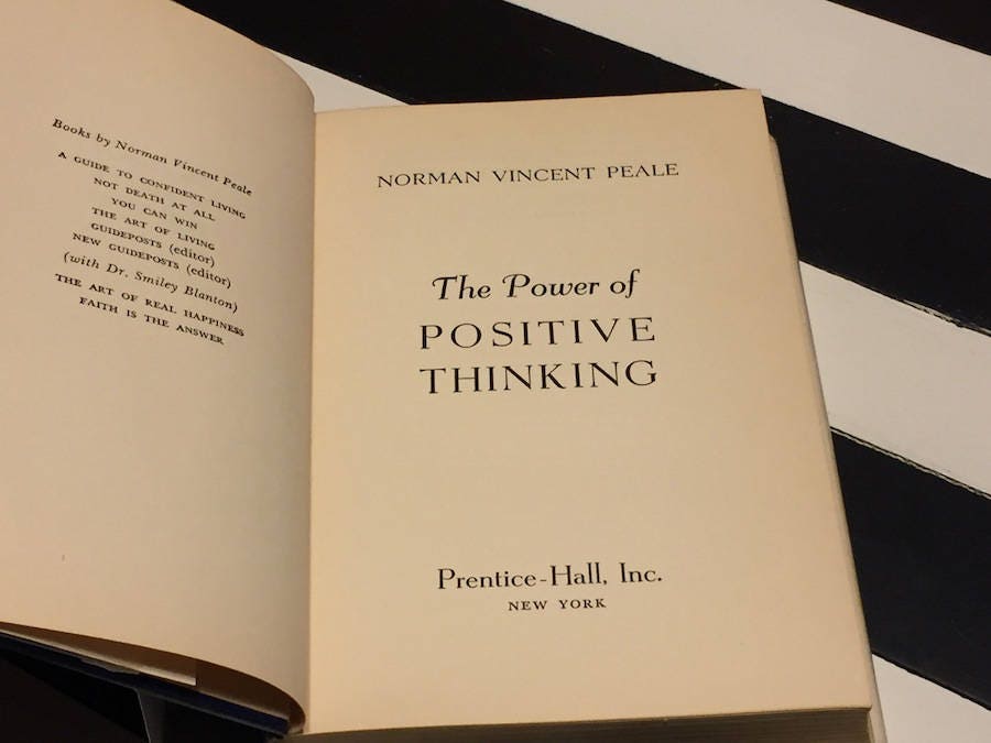 The Power of Positive Thinking by Norman Vincent Peale (1952) hardcover