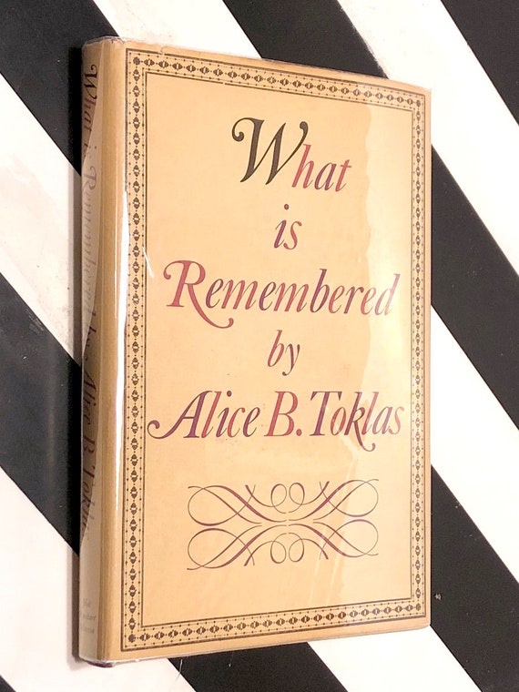 What is Remembered by Alice B. Toklas (1963) first edition book