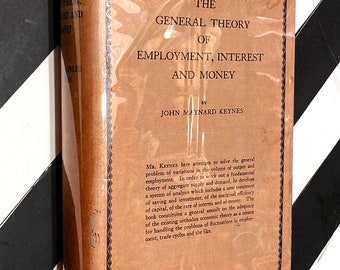 The General Theory of Employment, Interest, and Money by John Maynard Keynes (1936) first edition book