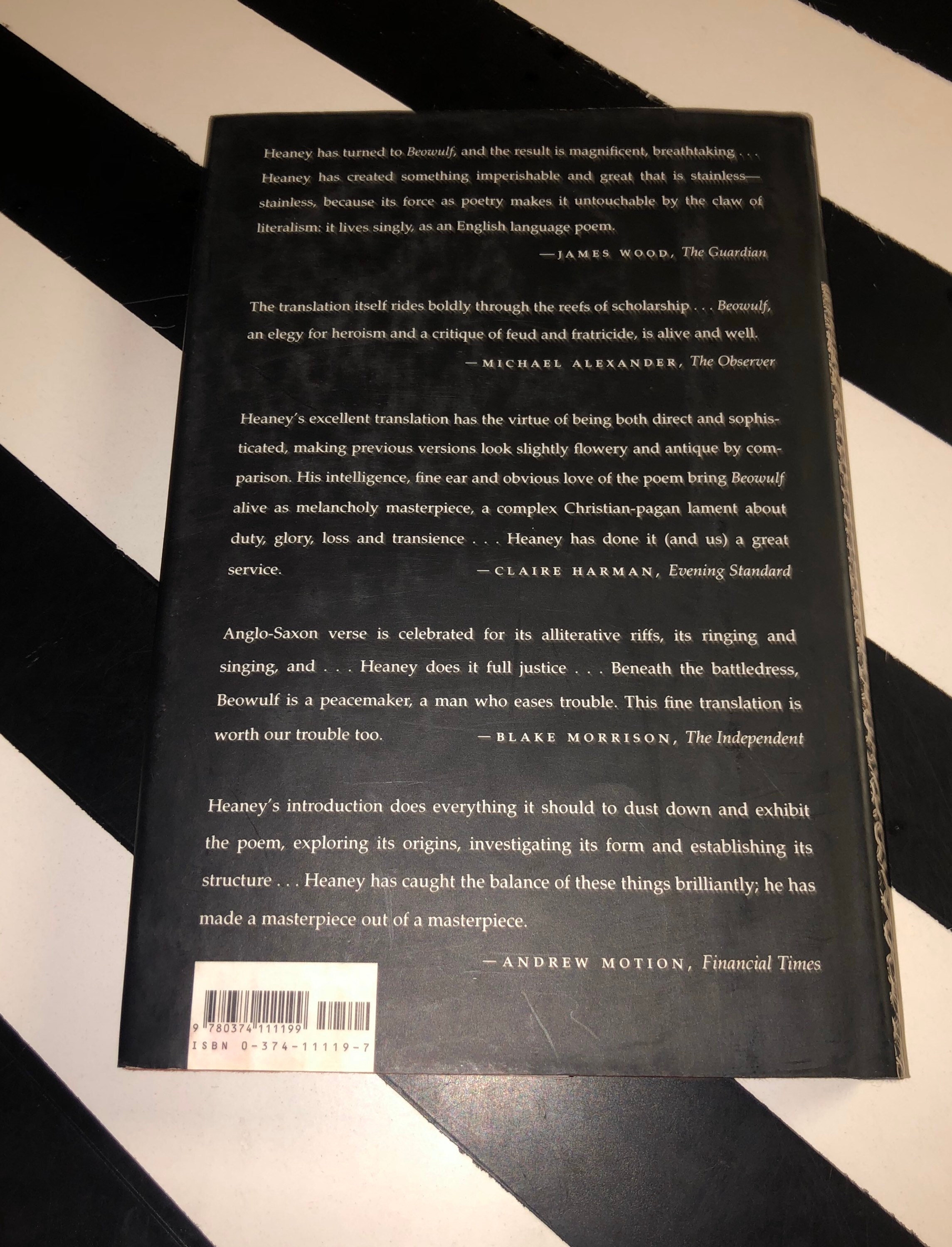 Beowulf A New Verse Translation by Seamus Heaney (2000) hardcover book