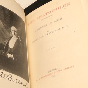 The Apistophilon by Frank Bullard 1899 signed first edition book image 5