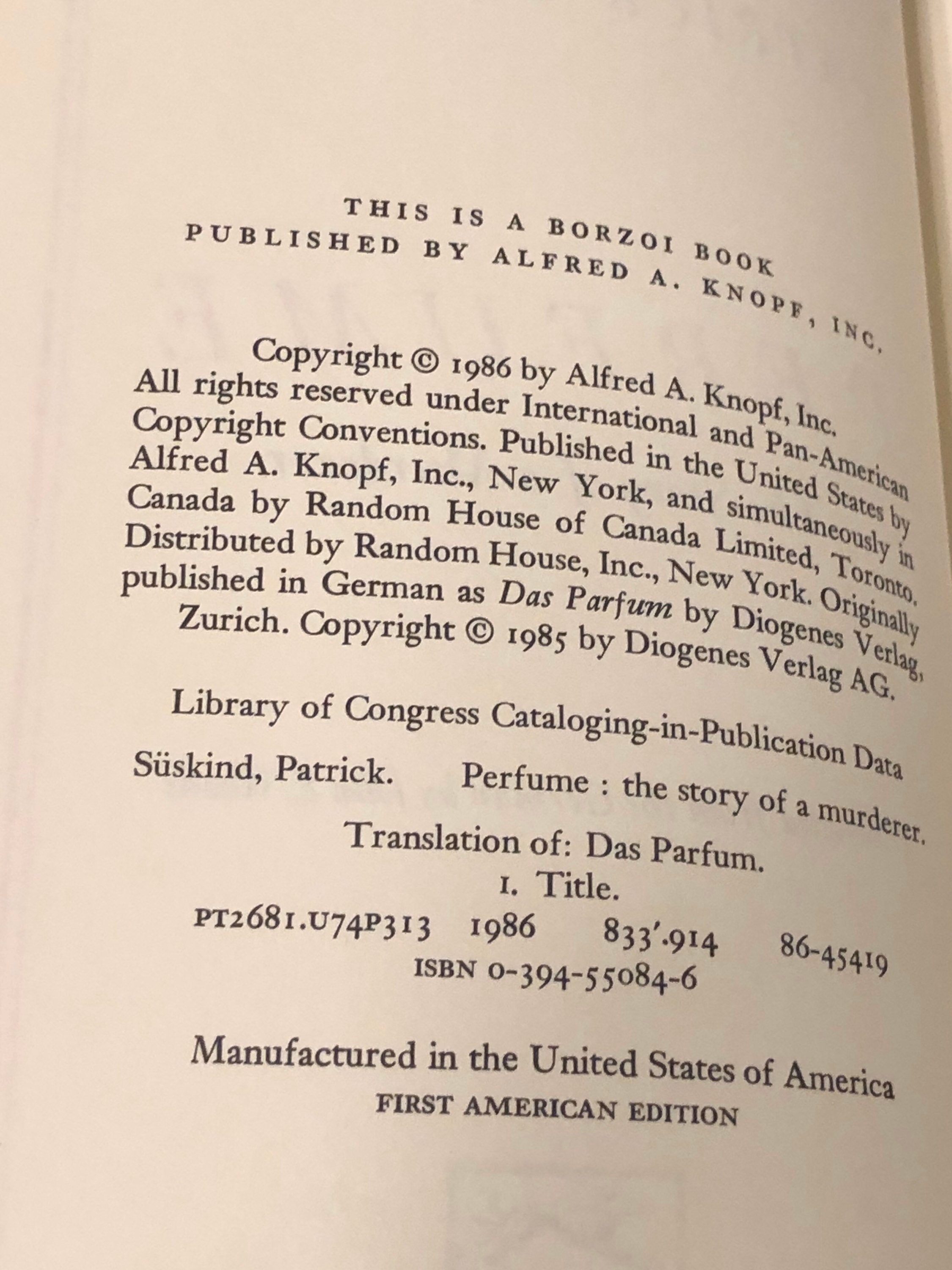 patrick suskind novel perfume patrick suskind novel perfume