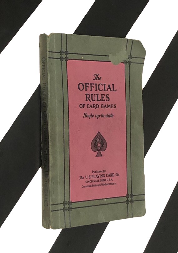 The Official Rules of Card Games - Hoyle Up-to-Date edited by Milton C. Work and Leonard R. Gracy (1934) softcover book