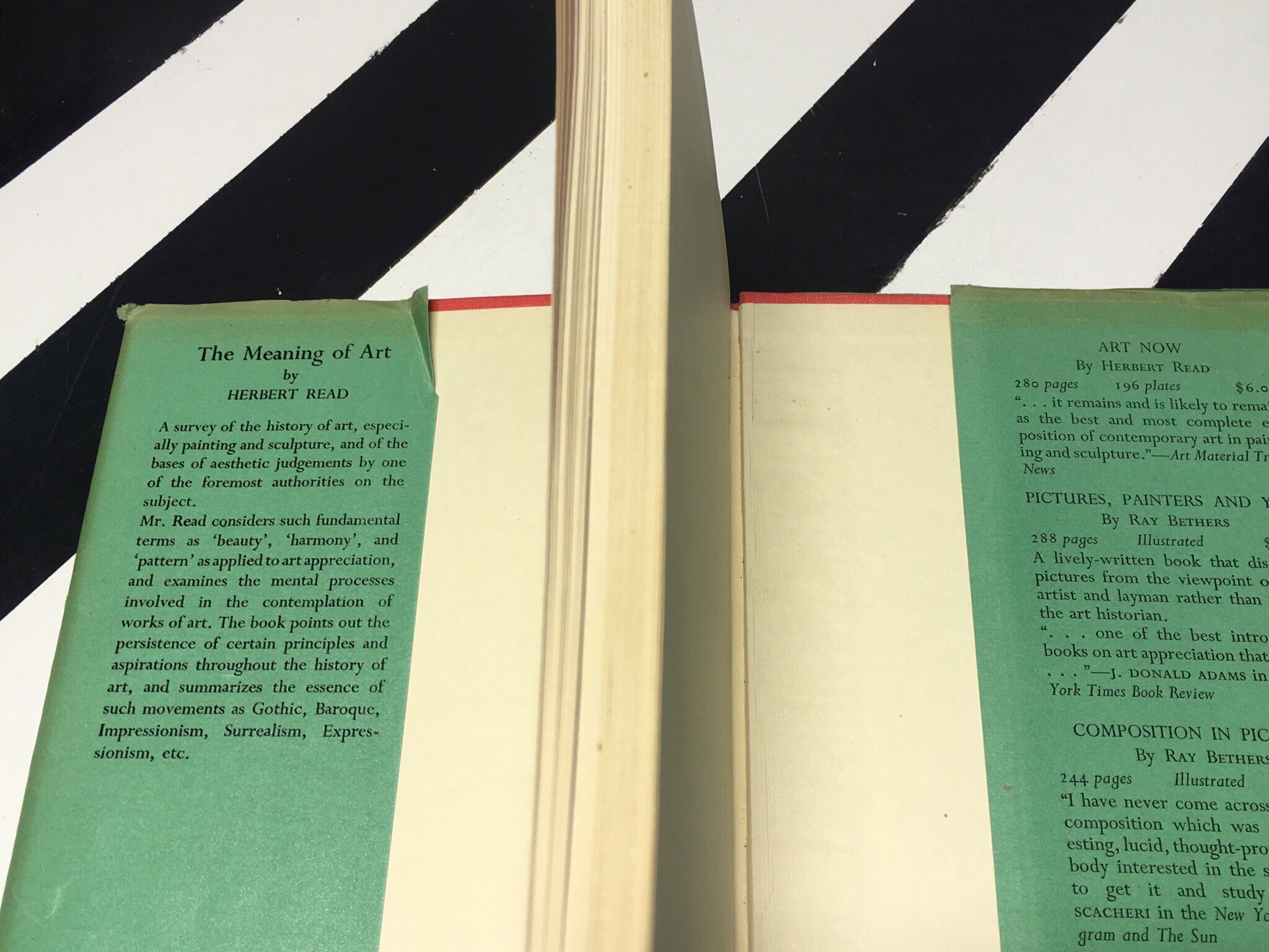 The Meaning of Art by Herbert Read (undated) hardcover book