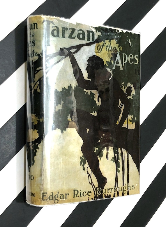 Tarzan of the Apes by Edgar Rice Burroughs (1914) hardcover book