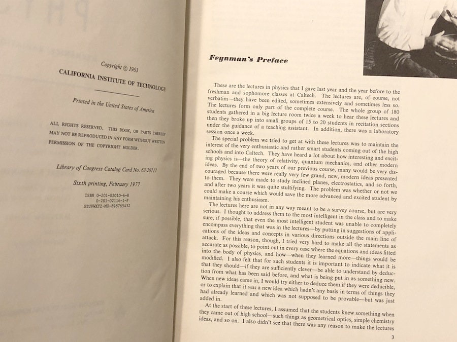 The feynman lectures on physics volume 1 1963 hardcover book