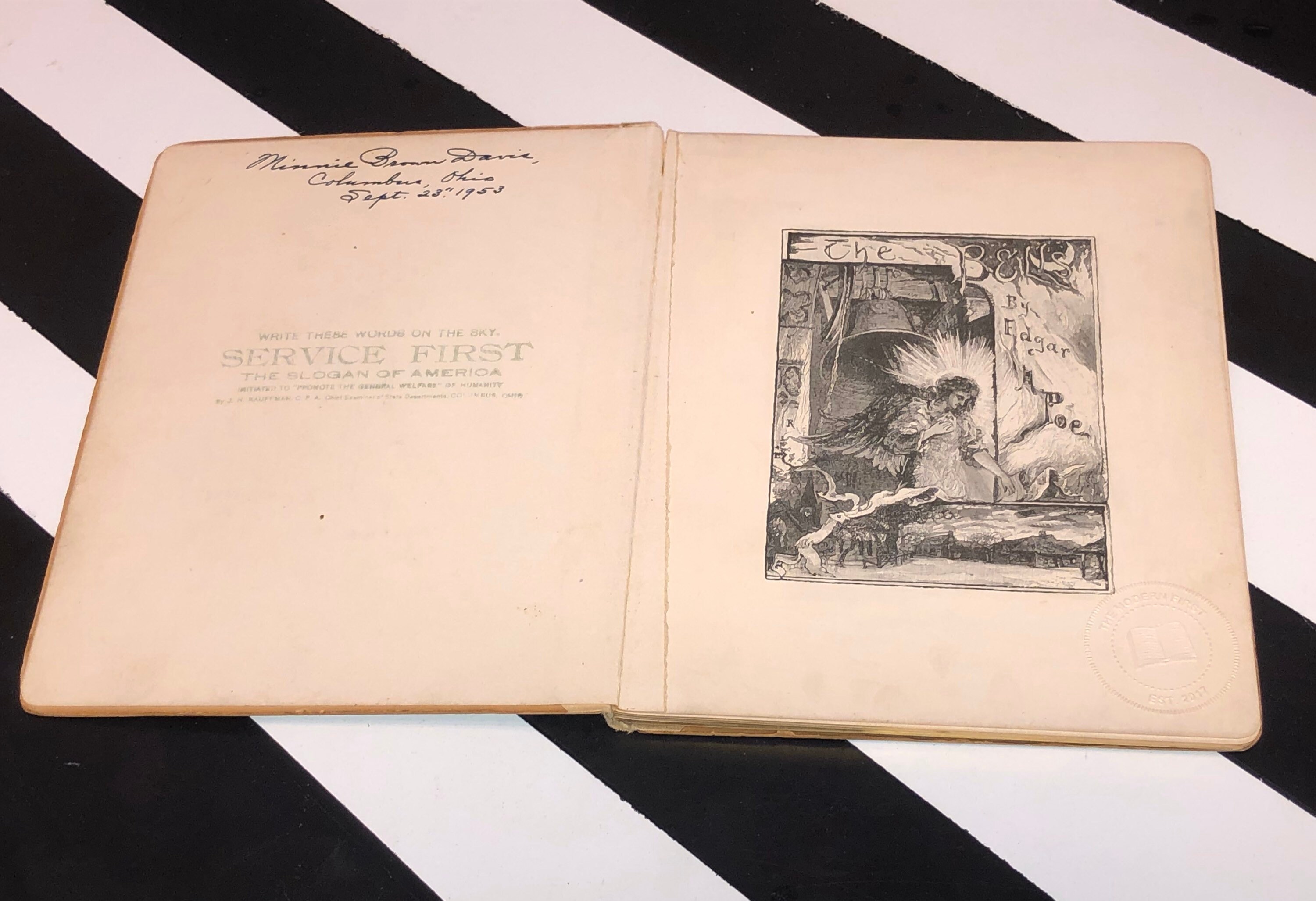The Bells by Edgar A. Poe (1881) hardcover book