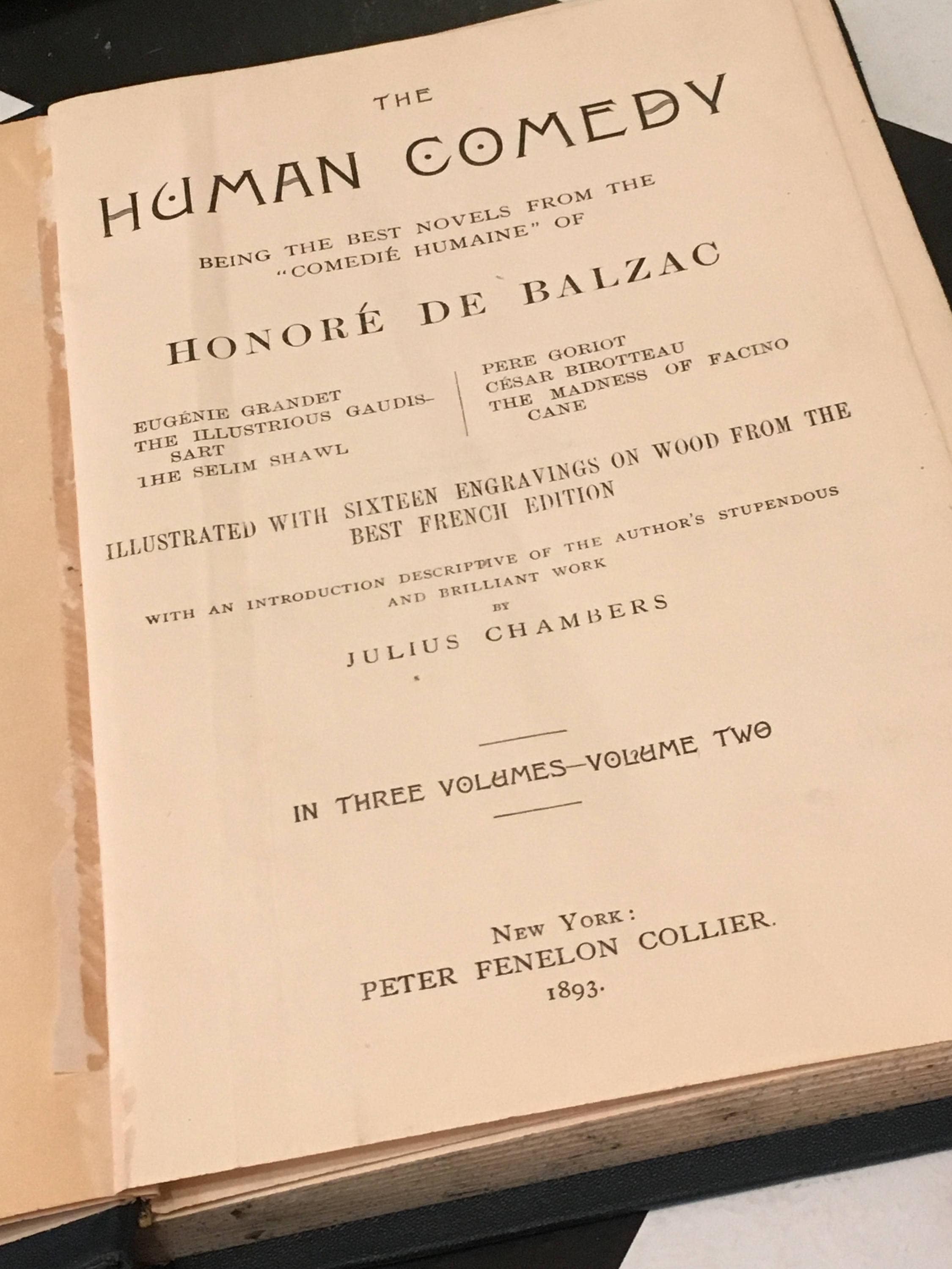 The Human Comedy Being the Best Novels from the Comedié Humaine of