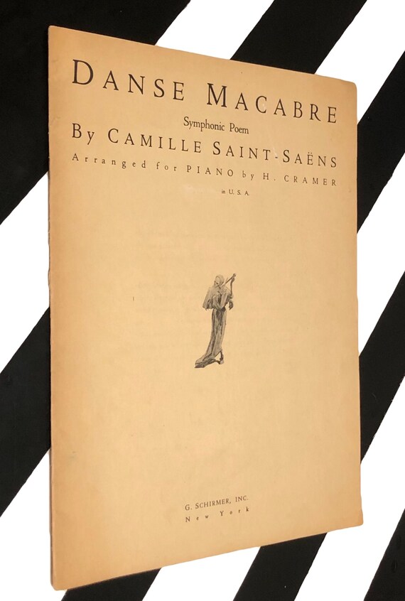 Danse Macabre by Camille Saint-Saëns (1934) soft cover vintage sheet music