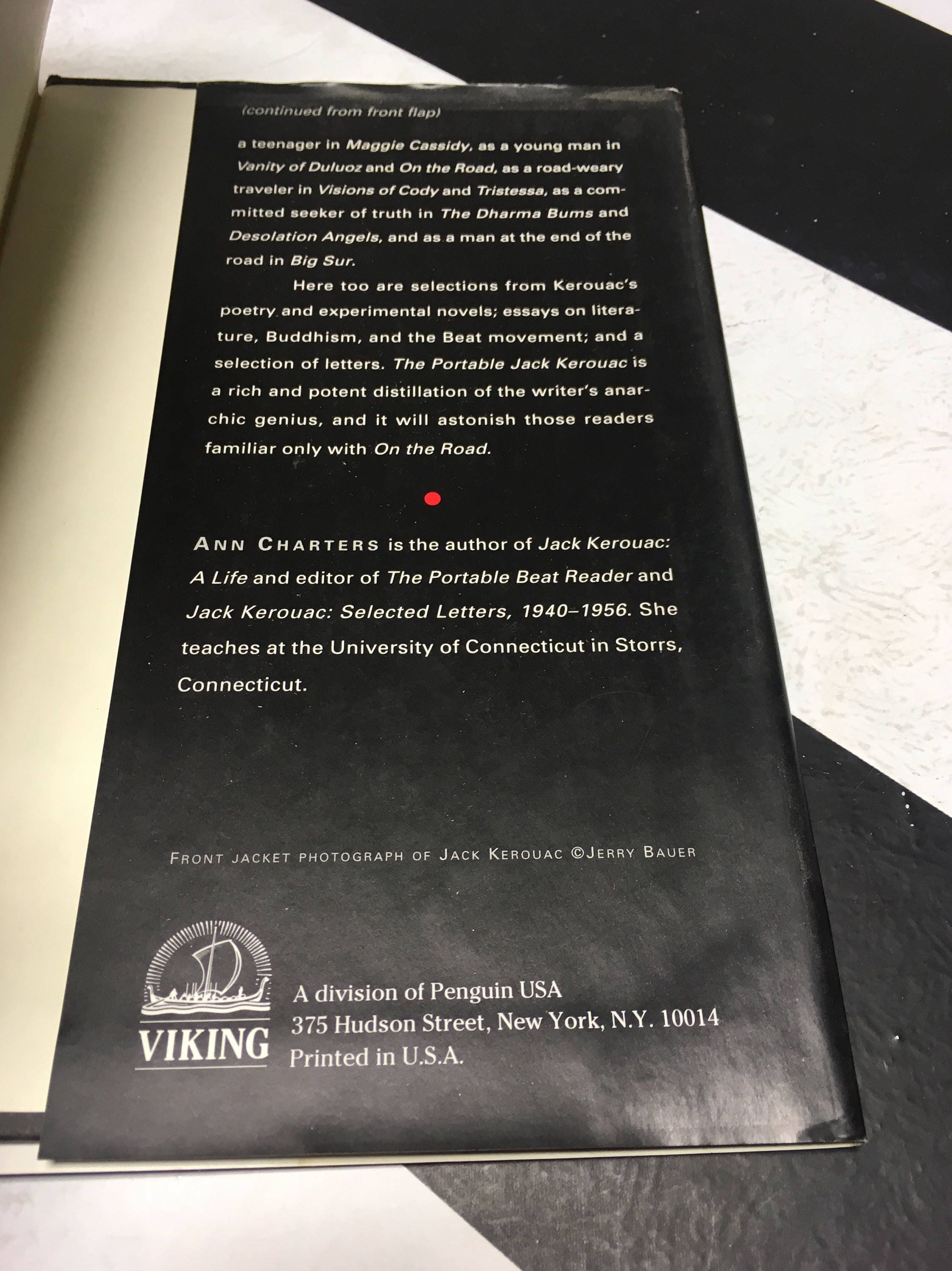 The Portable Jack Kerouac edited by Ann Charters (1995) hardcover book