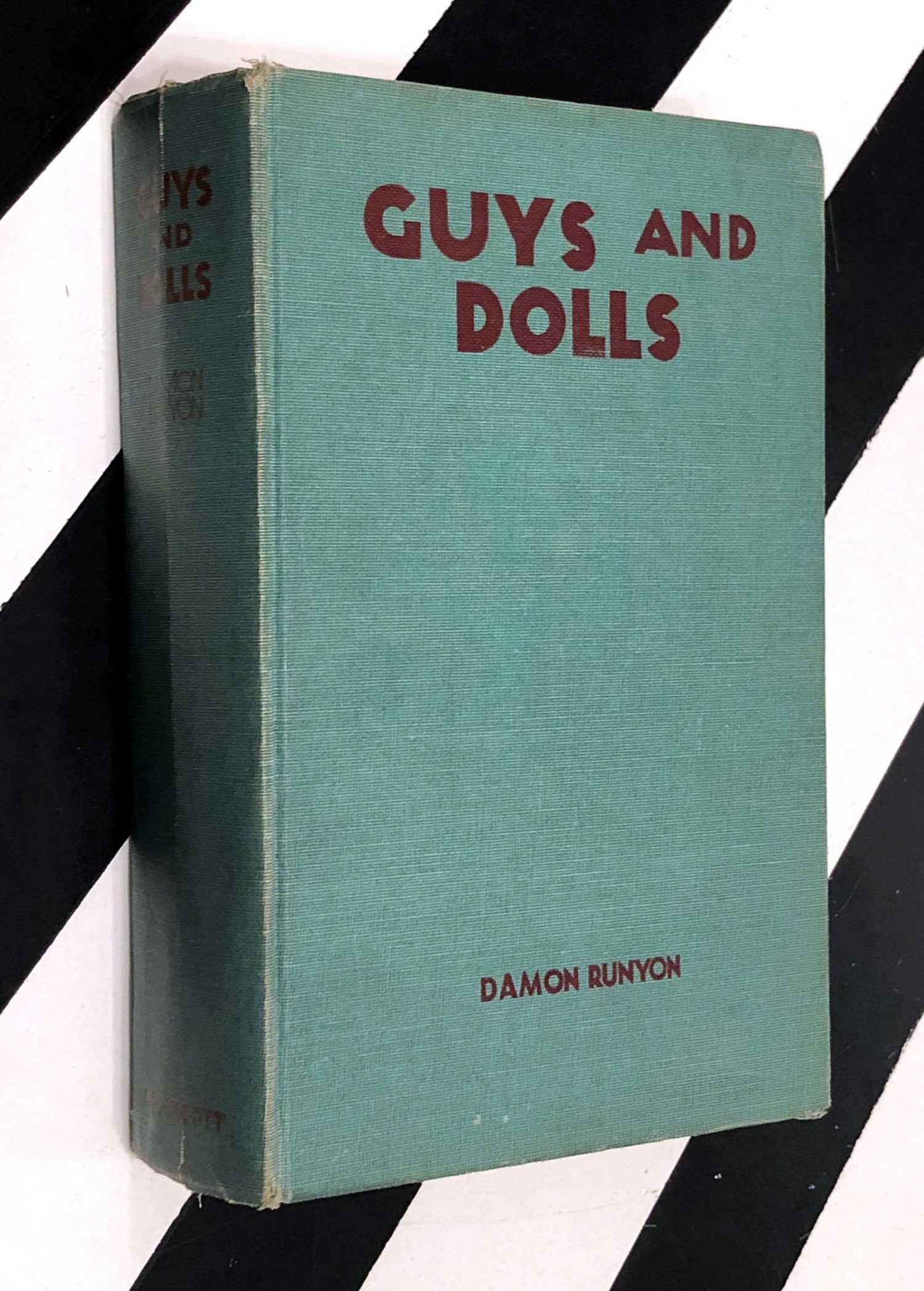 Guys and Dolls Three Volumes in One by Damon Runyon (1935) hardcover book