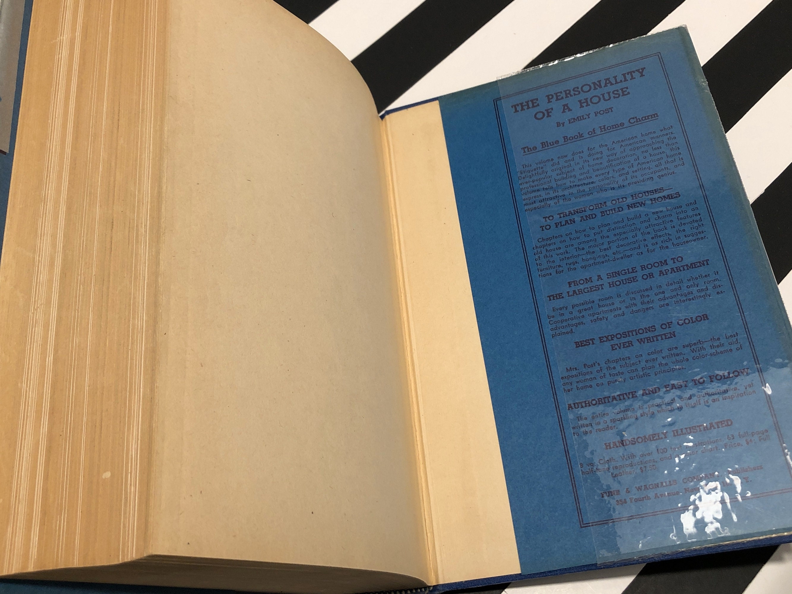 Emily Post's Etiquette: The Blue Book of Social Usage (1947) hardcover book