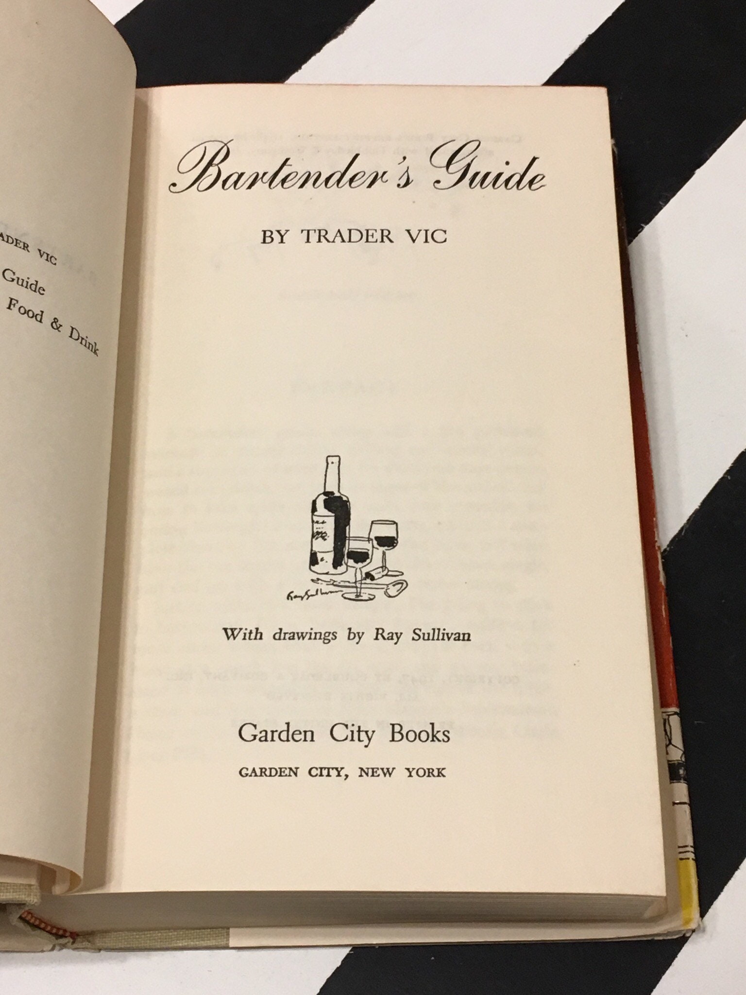 Bartender's Guide...By Trader Vic Illustrated by Ray Sullivan (1948