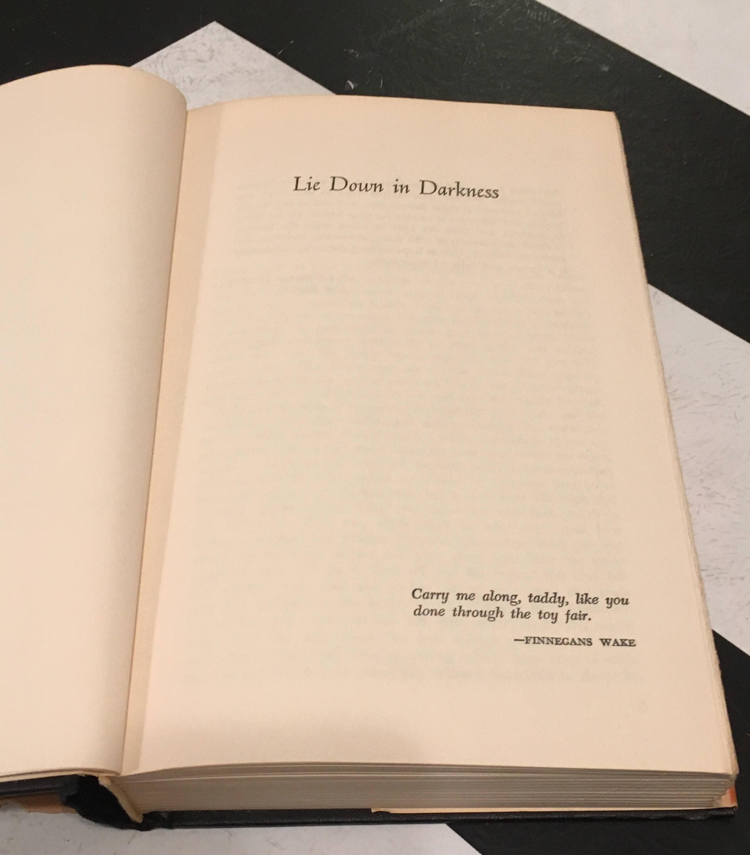 Lie Down in Darkness by William Styron vintage classic fiction novel