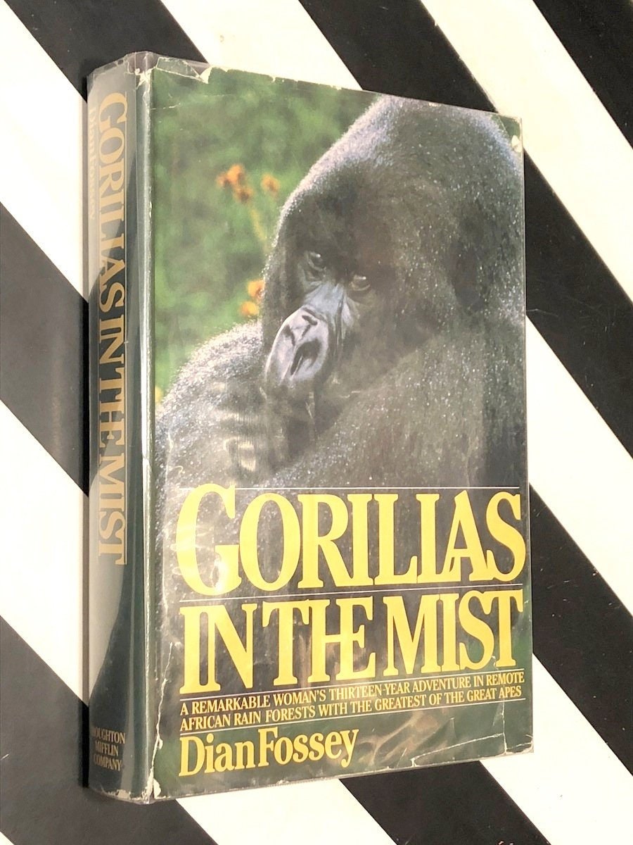 Gorillas in the Mist by Dian Fossey (1983) hardcover book - Gorillas In The Mist The Story Of Dian Fossey