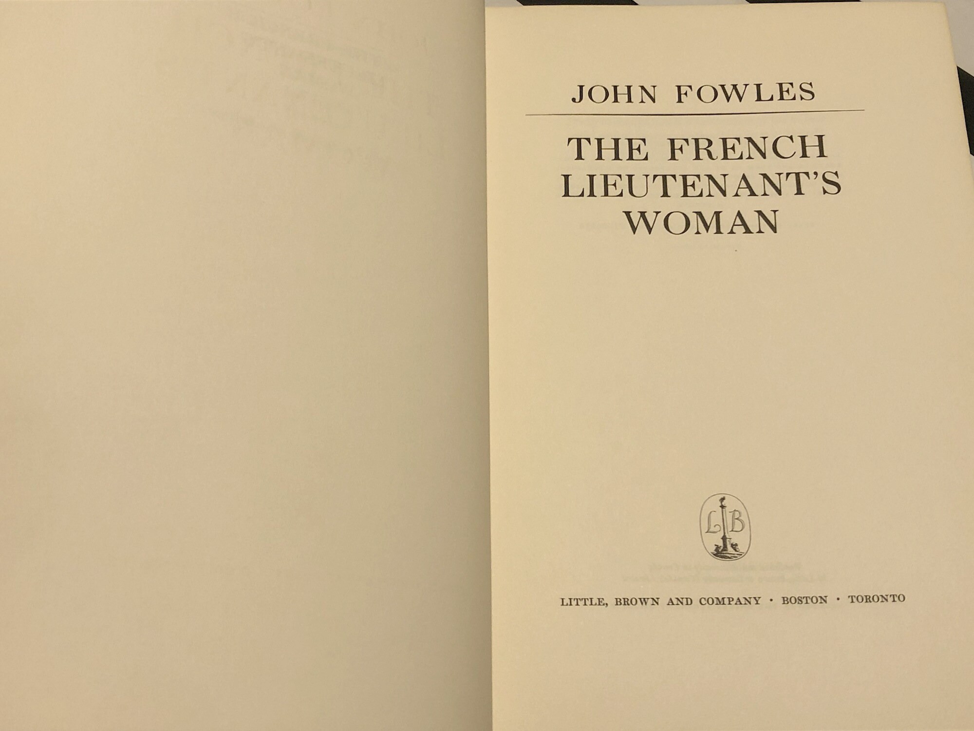 The French Lieutenant's Woman by John Fowles (1969) hardcover book