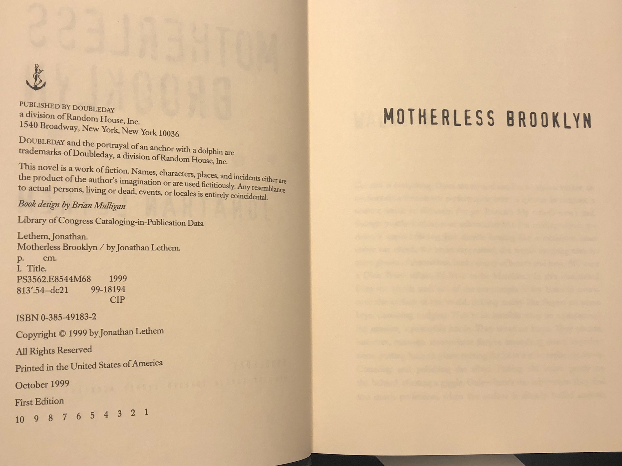 motherless brooklyn book motherless brooklyn book