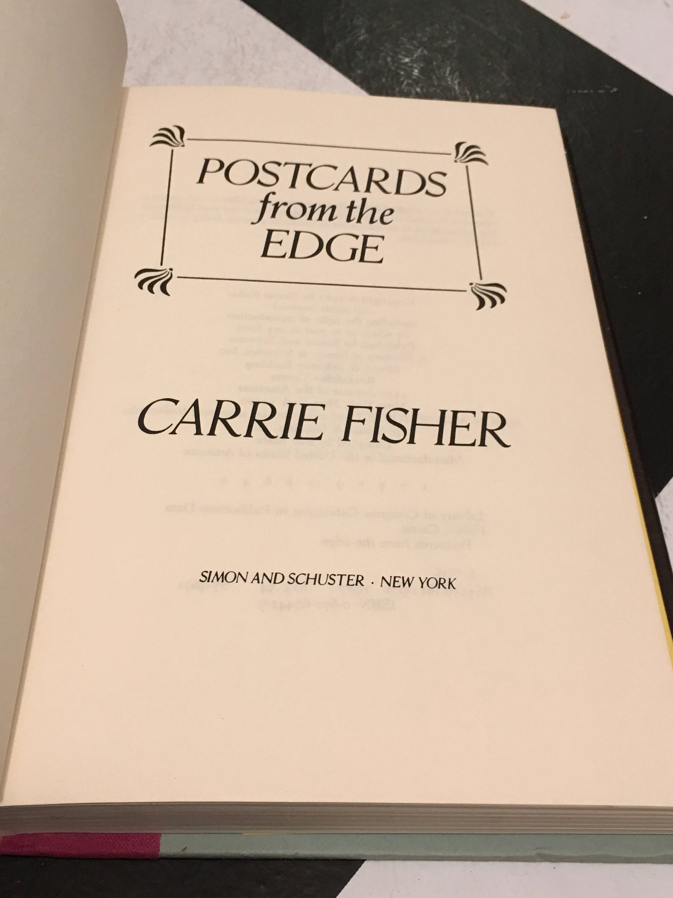 Postcards from the Edge by Carrie Fischer classic vintage memoir