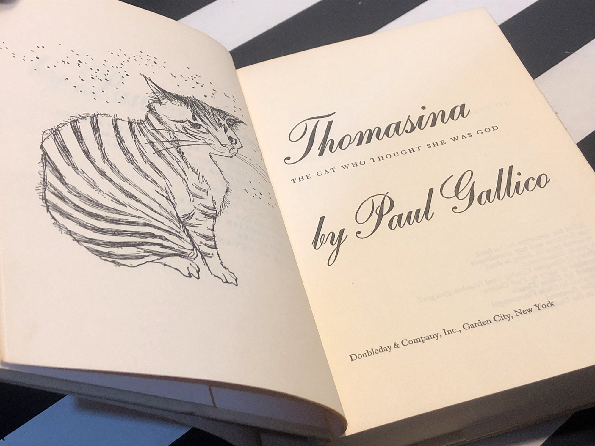 Thomasina by Paul Gallico (1957) hardcover book