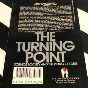 The Turning Point: Science, Society, and the Rising Culture by Fritjof Capra 1988 softcover book image 8