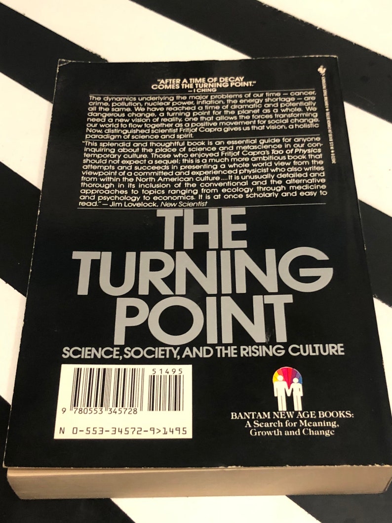 The Turning Point: Science, Society, and the Rising Culture by Fritjof Capra 1988 softcover book image 8