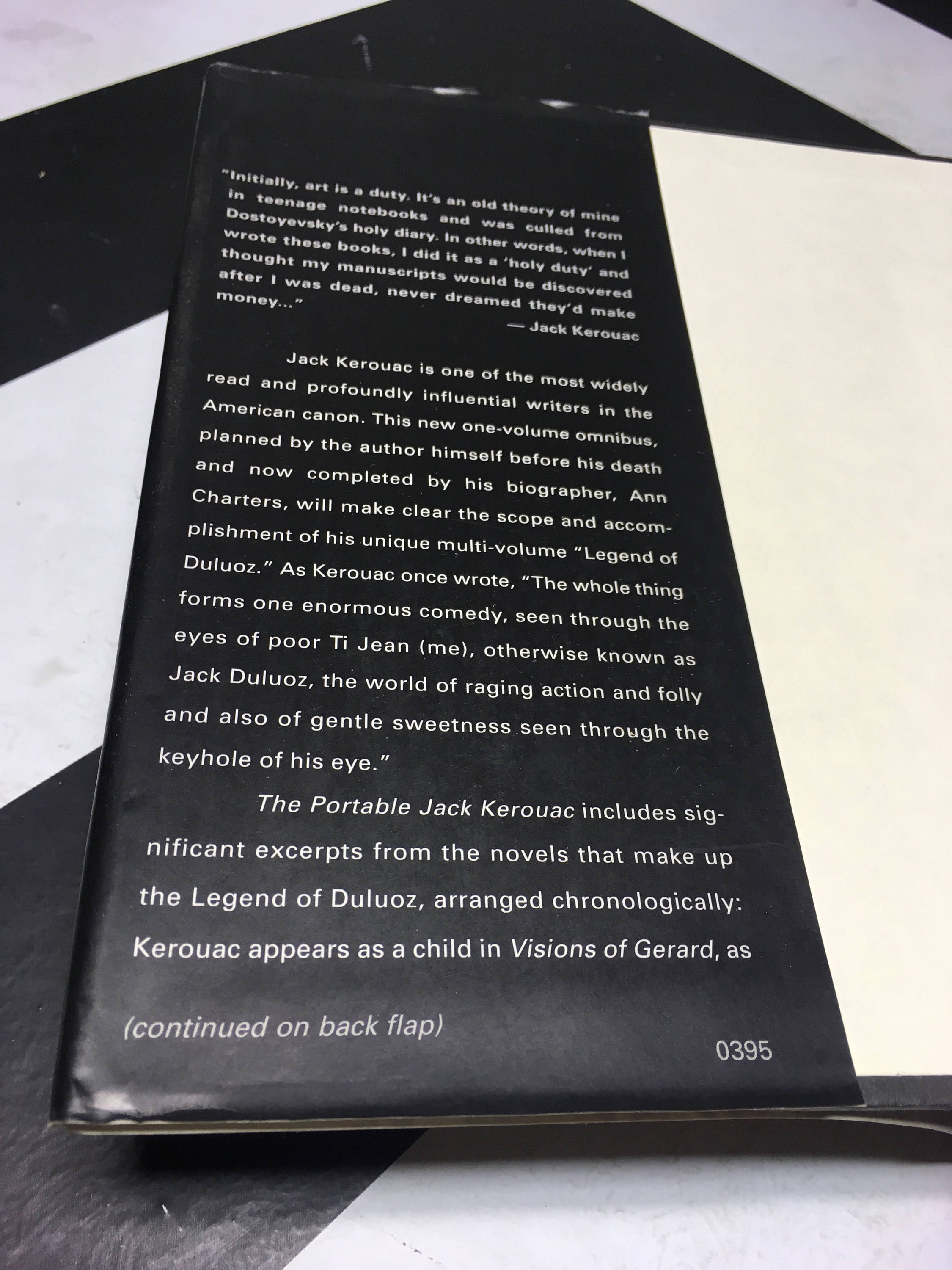 The Portable Jack Kerouac edited by Ann Charters (1995) hardcover book