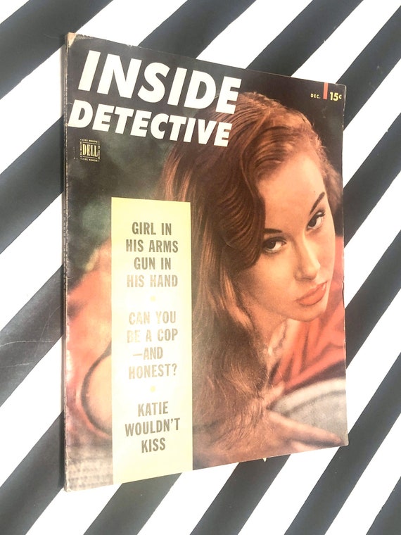 Inside Detective vintage magazine / December 1952