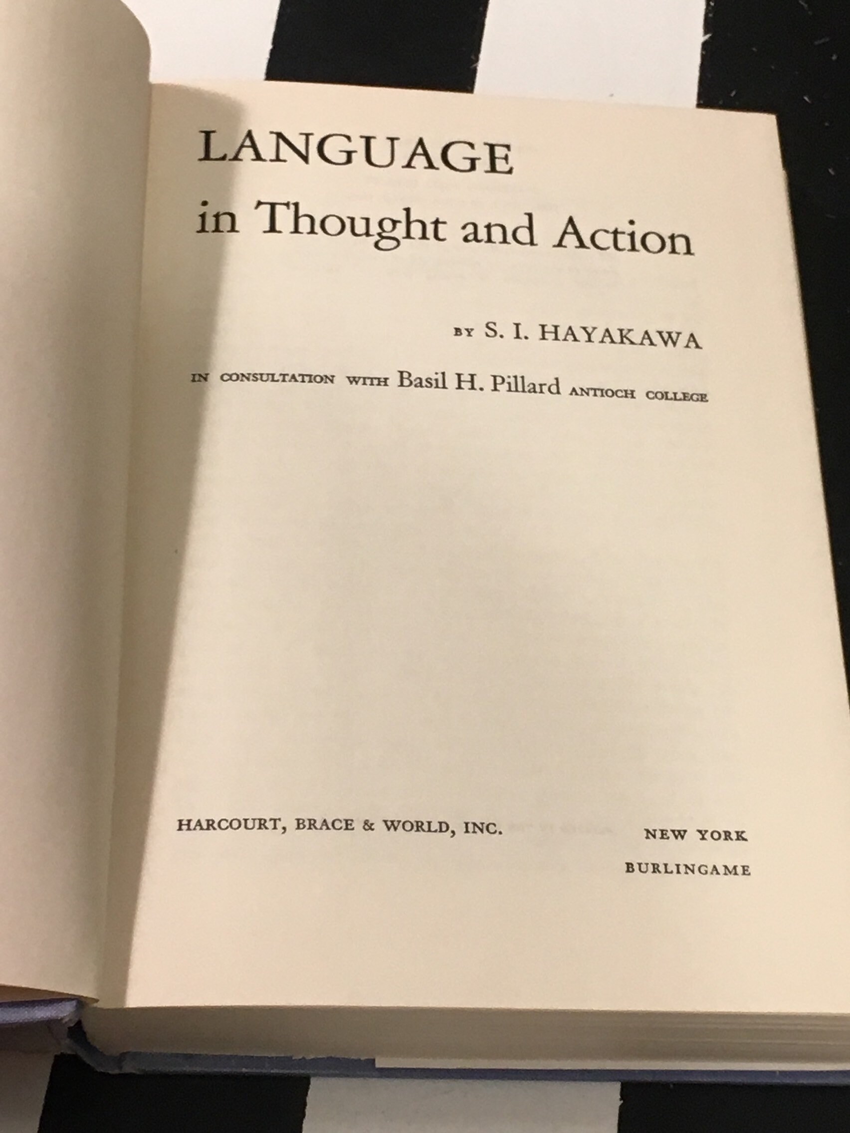 Si Hayakawa Language In Thought And Action