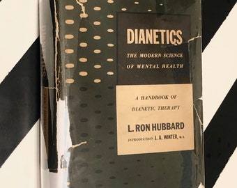 Dianetics: The Modern Science of Mental Health by L. Ron Hubbard (1950) hardcover book