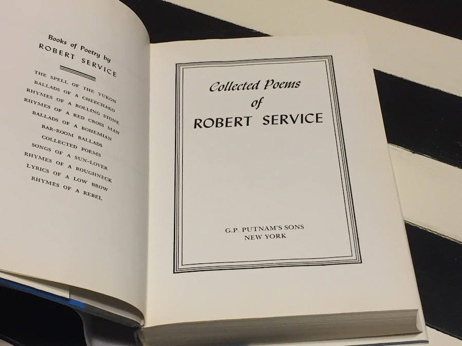 The Collected Poems of Robert Service (1940) hardcover book