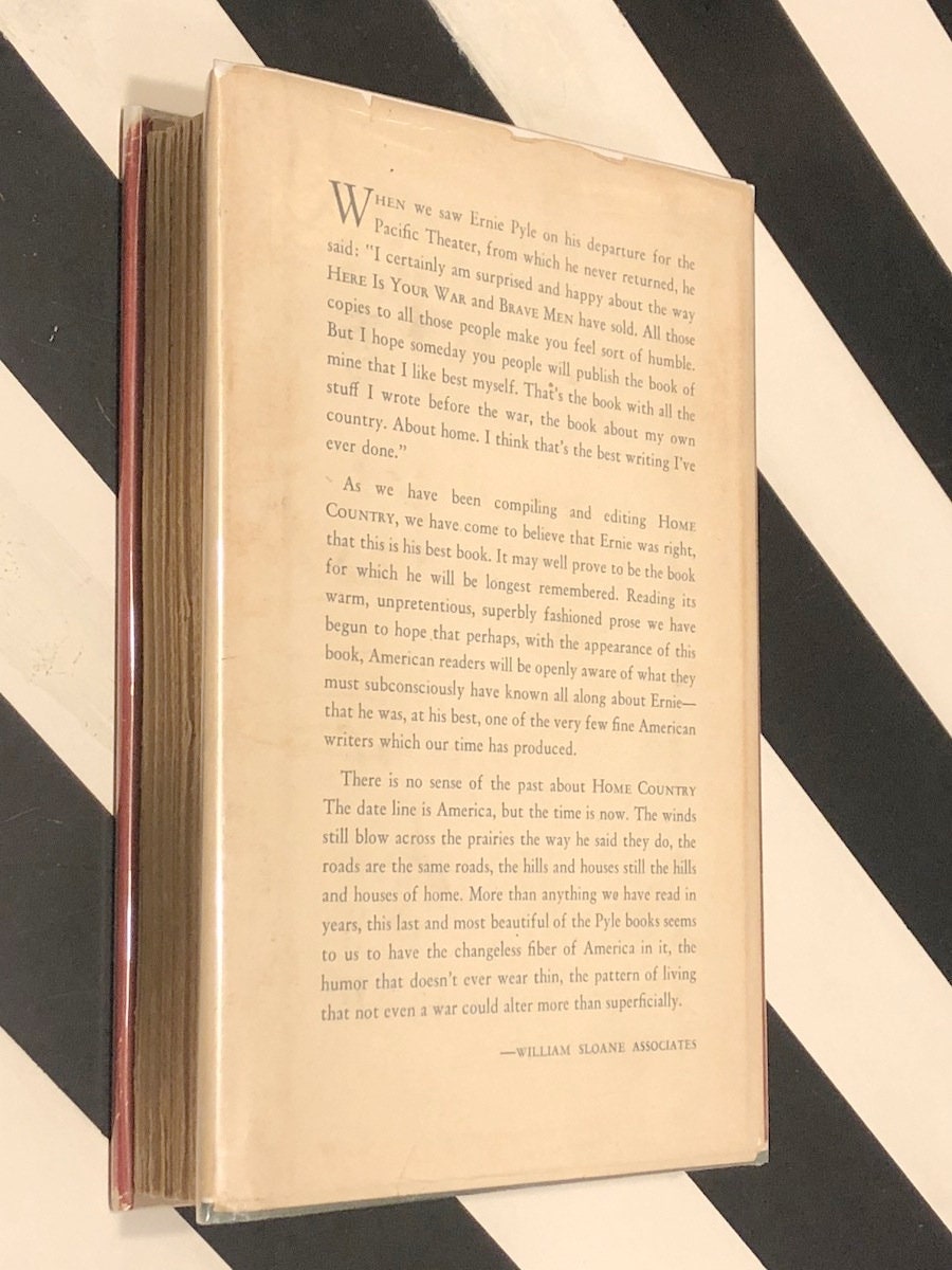 Home Country by Ernie Pyle (1947) first edition book