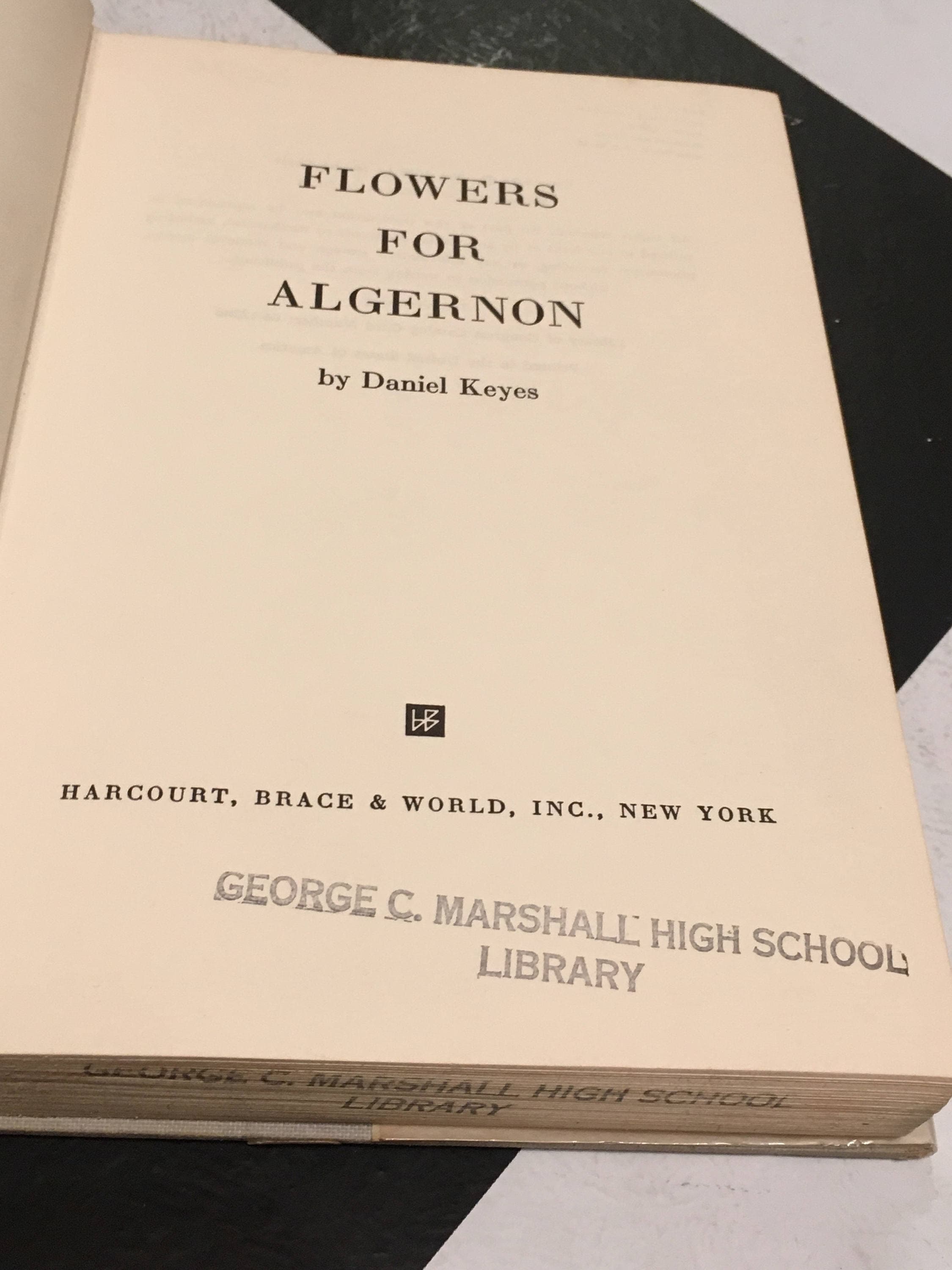 Flowers for Algernon by Daniel Keyes (1966) hardcover