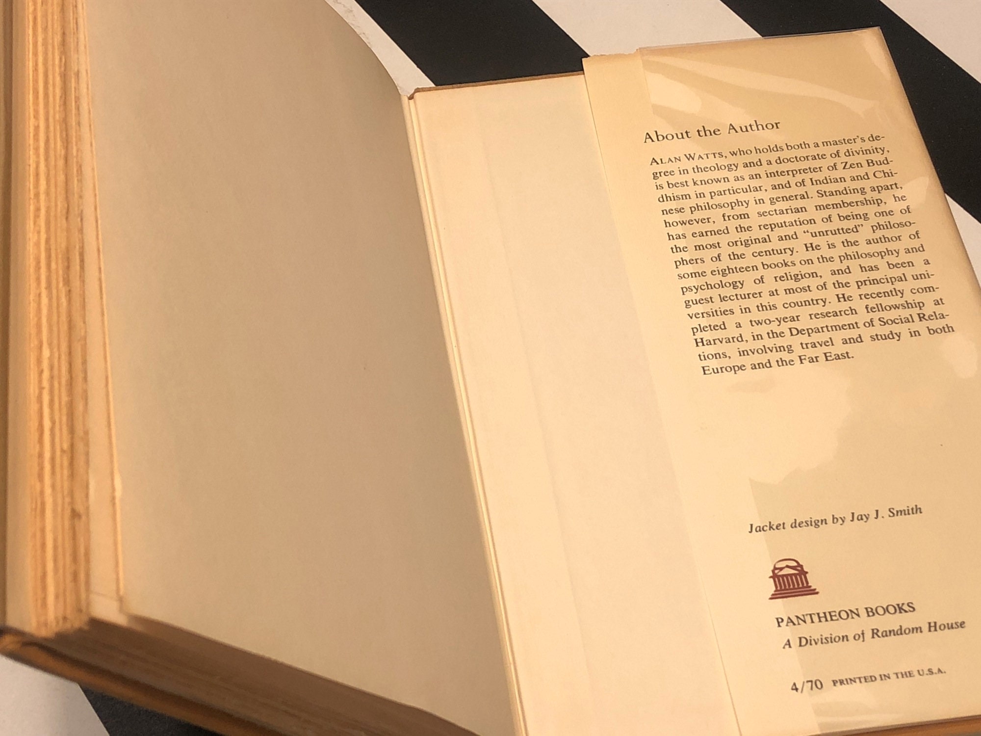 Does it Matter? by Alan Watts (1970) first edition book