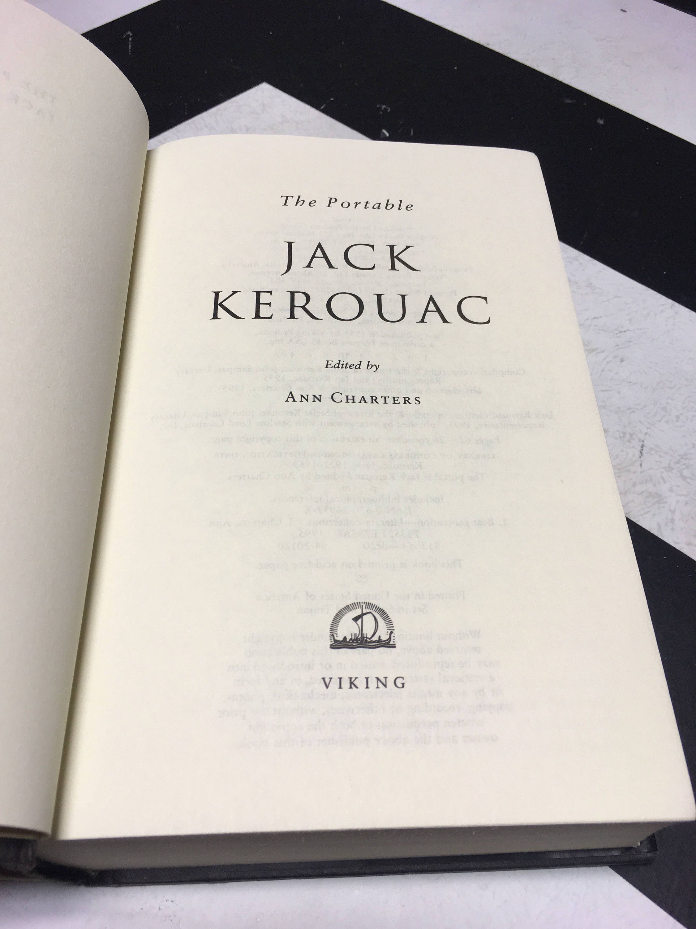 The Portable Jack Kerouac edited by Ann Charters (1995) hardcover book
