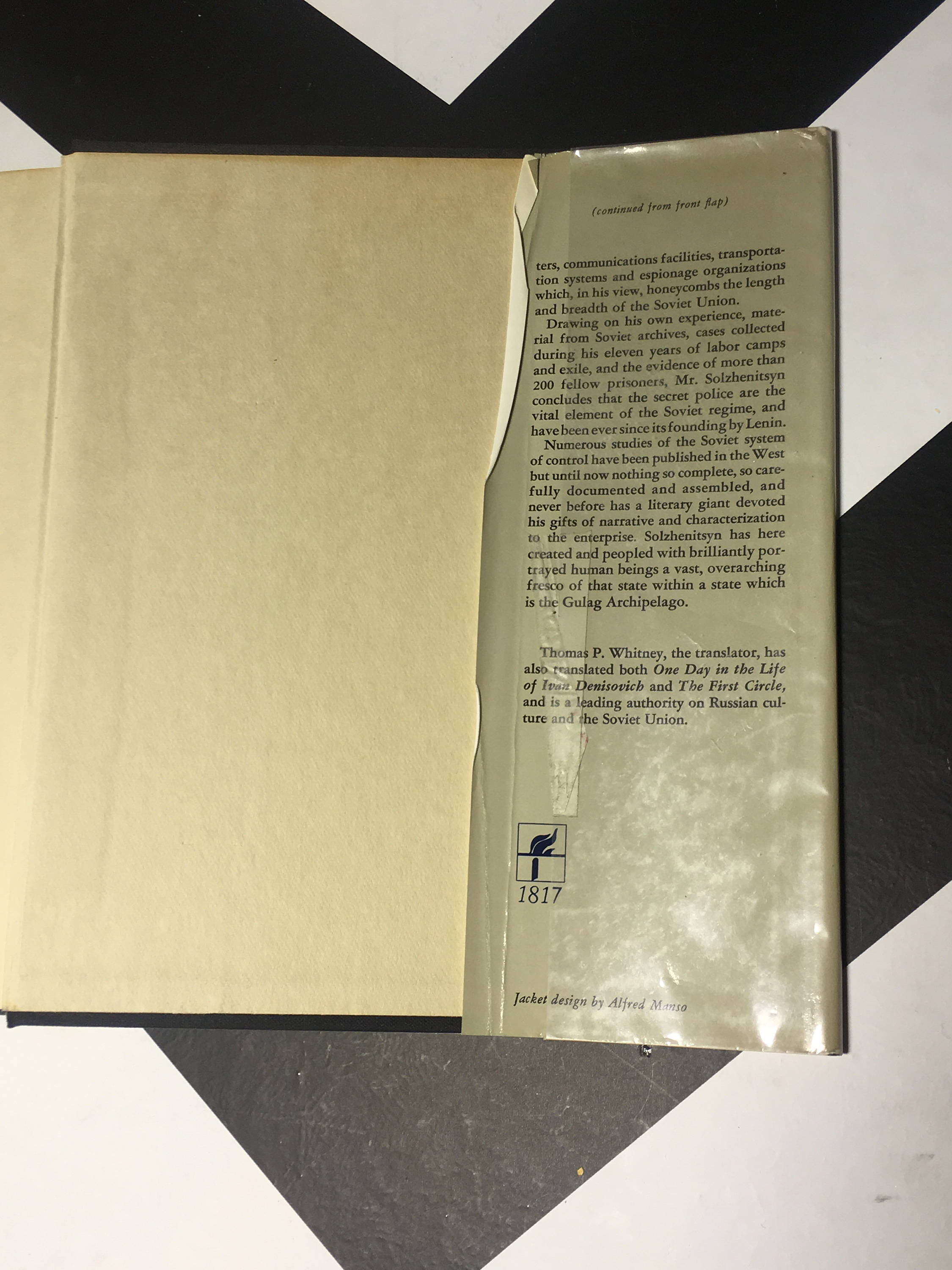 The Gulag Archipelago 1918–1956 by Aleksandr Solzhenitsyn The Gulag Archipelago 1918–1956 by Aleksandr Solzhenitsyn