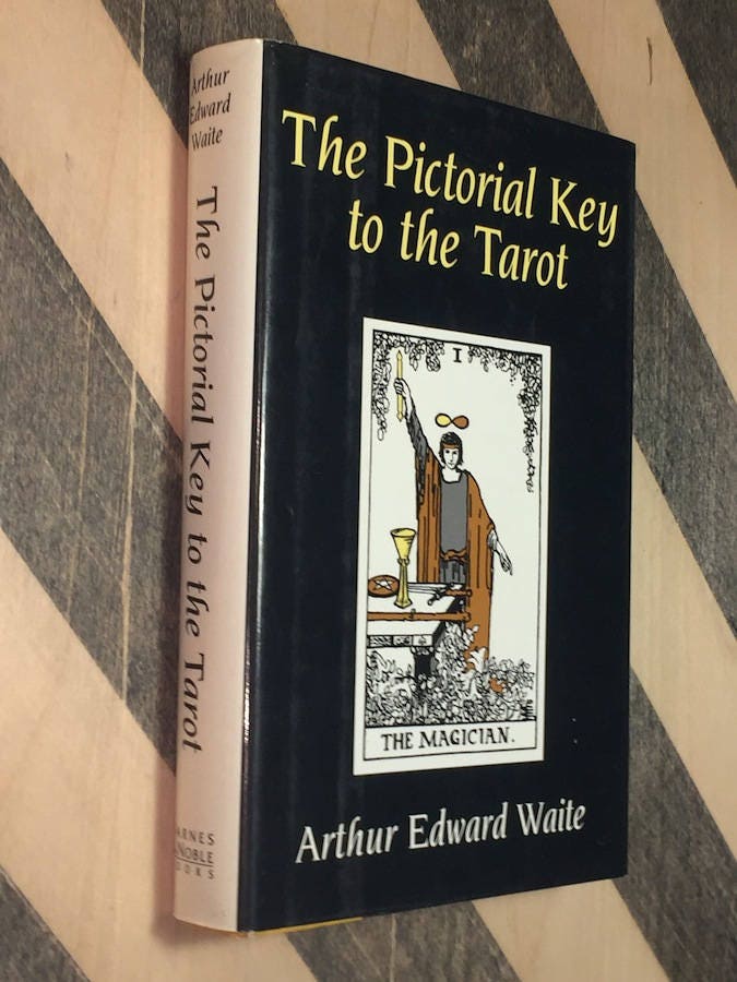 The Pictorial Key to the Tarot by Arthur Waite (1995) hardcover book