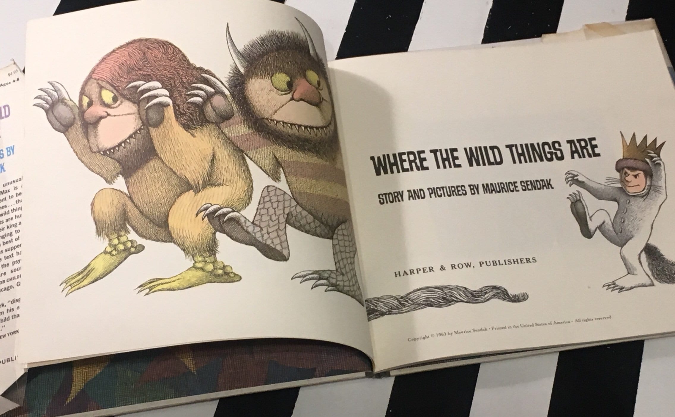 Where the Wild Things Are by Maurice Sendak (1974) hardcover book
