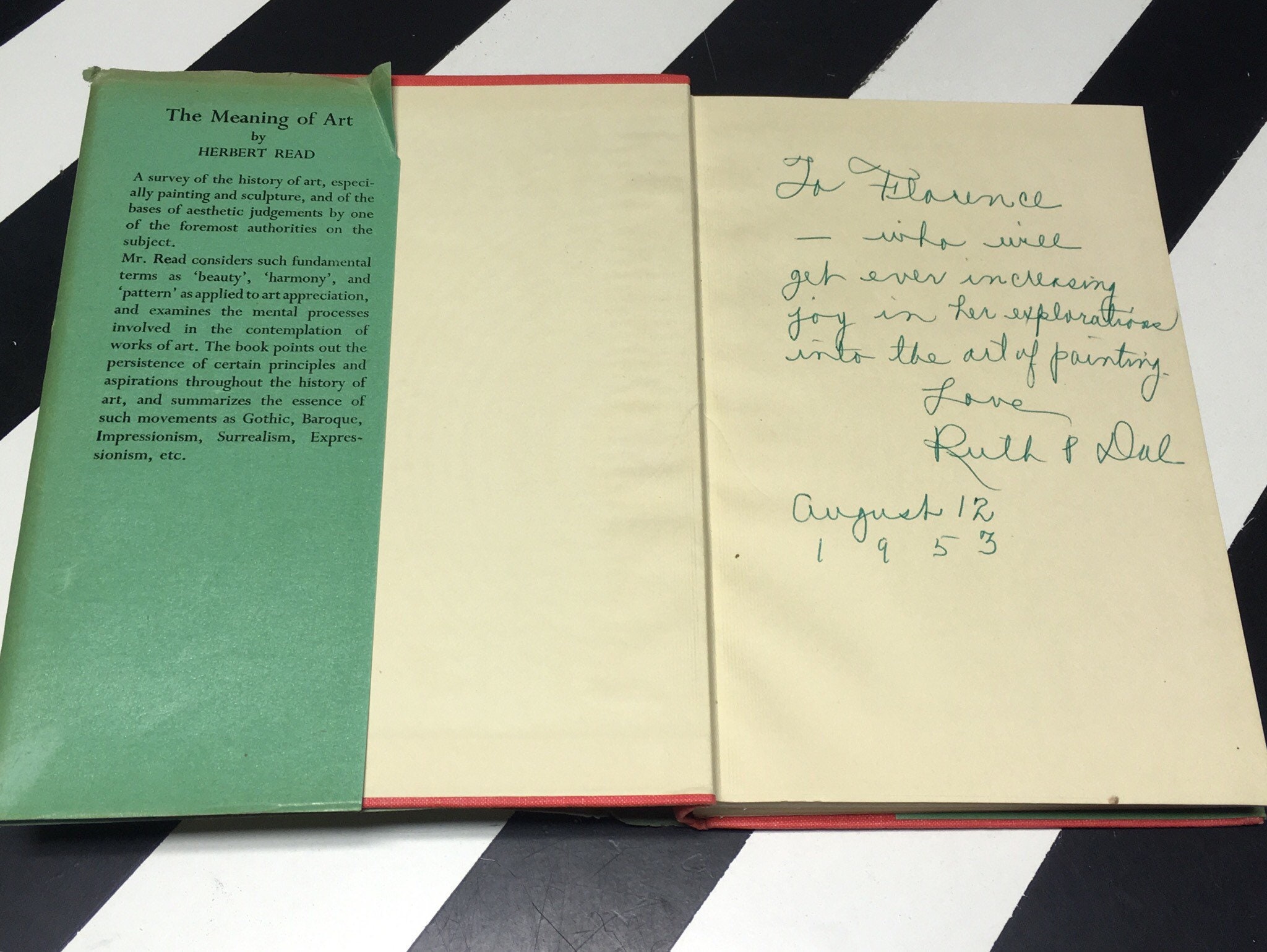 The Meaning of Art by Herbert Read (undated) hardcover book