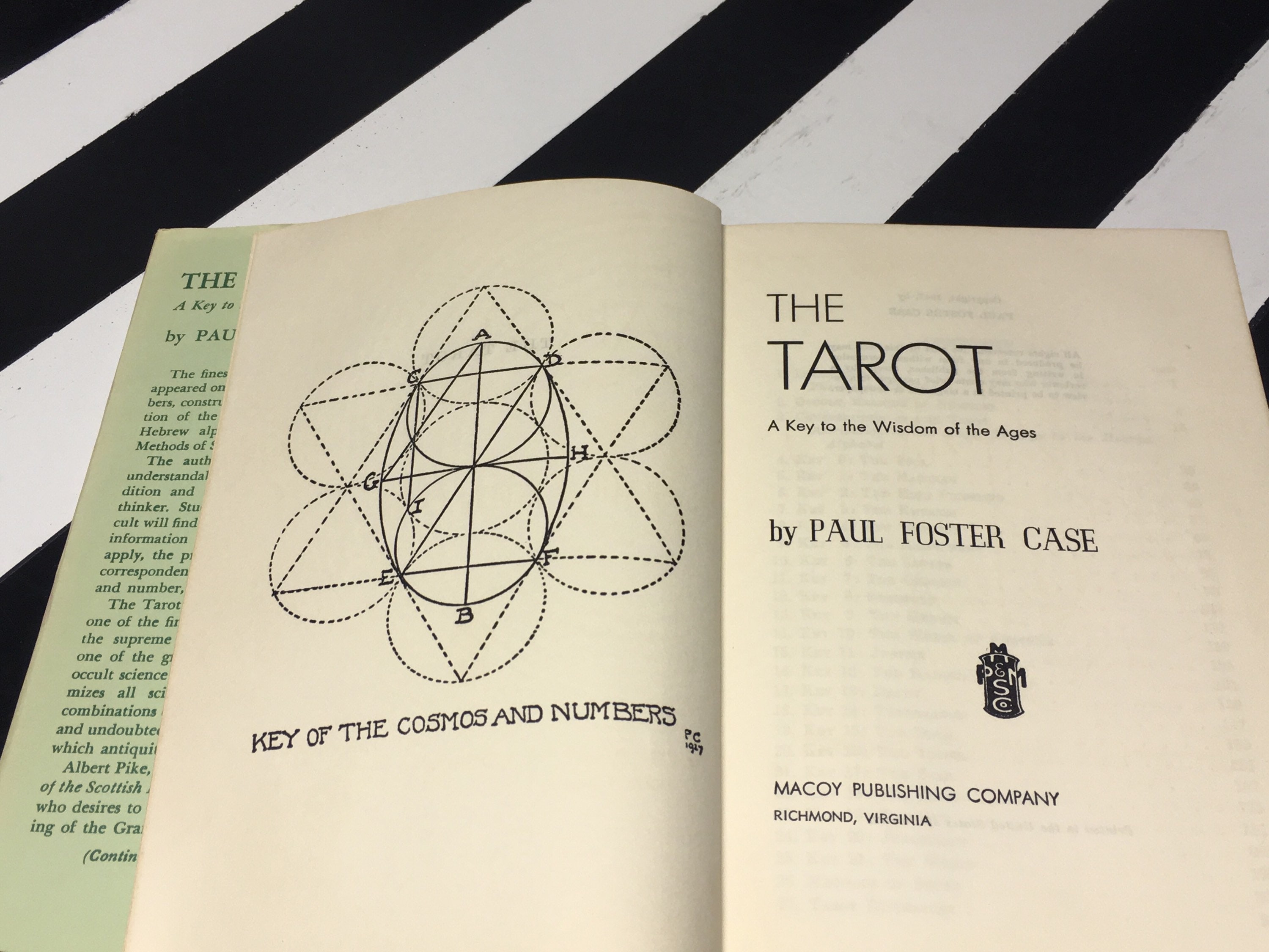 The Tarot A Key to the Wisdom of the Ages by Paul Foster Case (1947