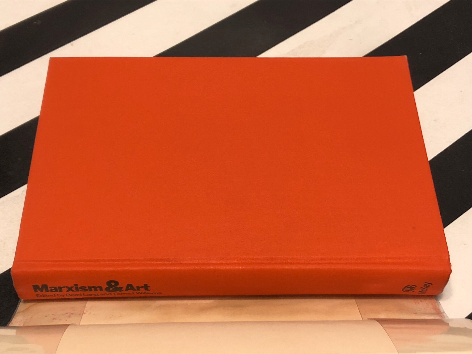 Marxism & Art by Berel Lang and Forrest williams (1972) first edition book