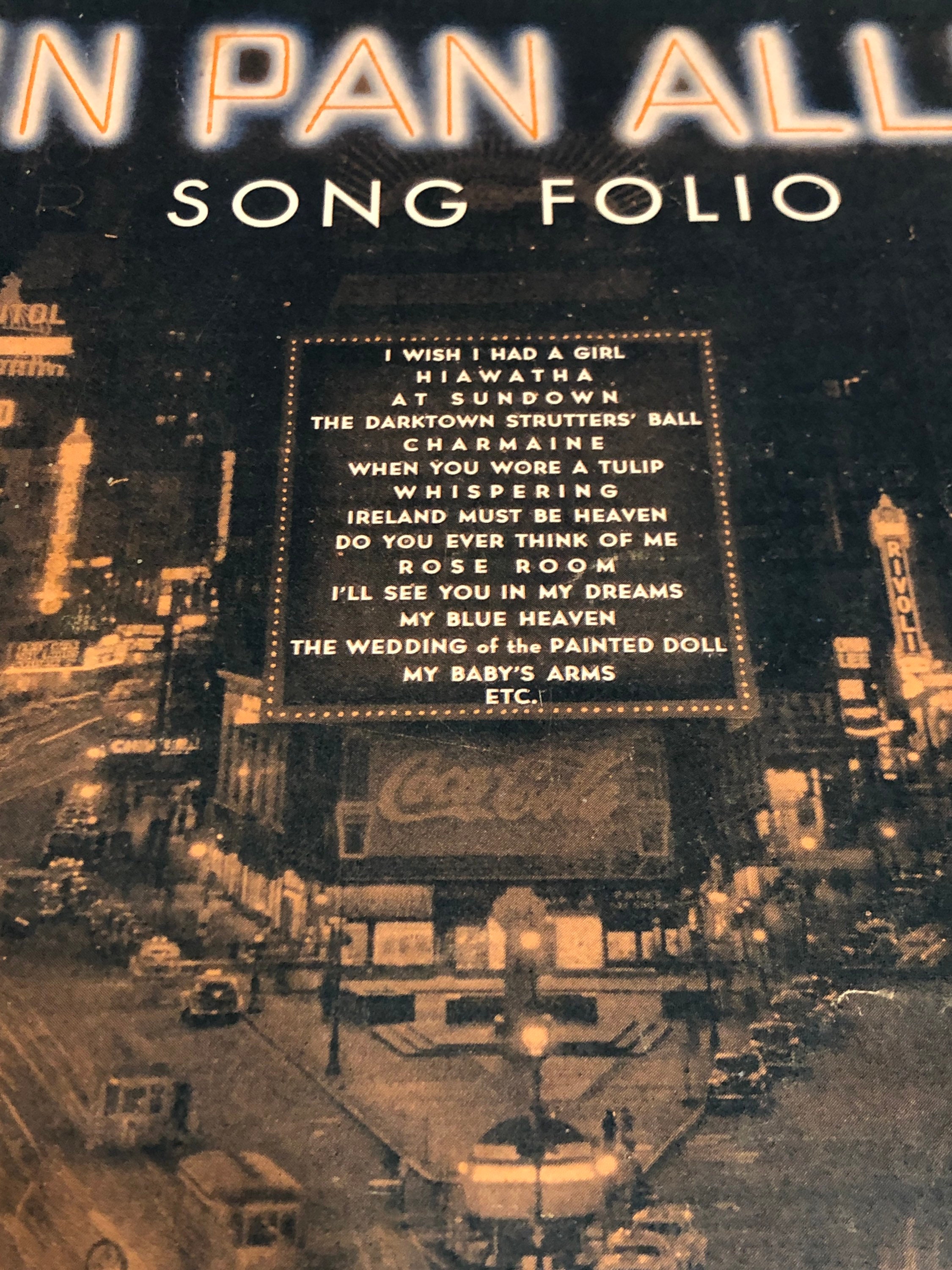 Tin Pan Alley Song Folio 1940s Era Softcover Song Booklet Etsy